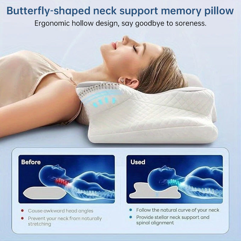 Buffalo Horn Cervical Memory Foam Pillow
